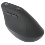 MOUSE INALAMBRICO VERTICAL MANHATTAN 190336 1,600DPI/6 BOTONES/OPTICO/COLOR NEGRO