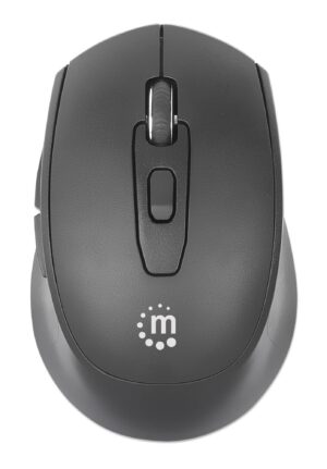 MOUSE INALAMBRICO MANHATTAN MW6200 1600DPI/6 BOTONES/2.4G/COLOR NEGRO/190343