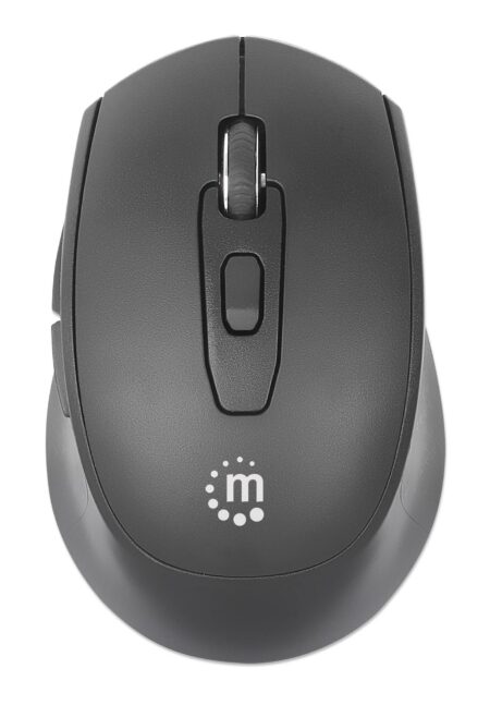Mouse Inalambrico Manhattan Mw6200 1600Dpi/6 Botones/2.4G/Color Negro/190343