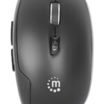 MOUSE INALAMBRICO MANHATTAN MW6185 1,600DPI/6 BOTONES/OPTICO/COLOR NEGRO/190367