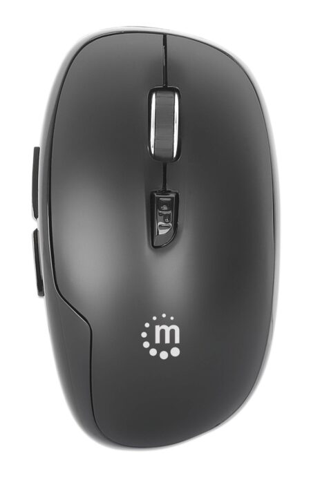 Mouse Inalambrico Manhattan Mw6185 1,600Dpi/6 Botones/Optico/Color Negro/190367