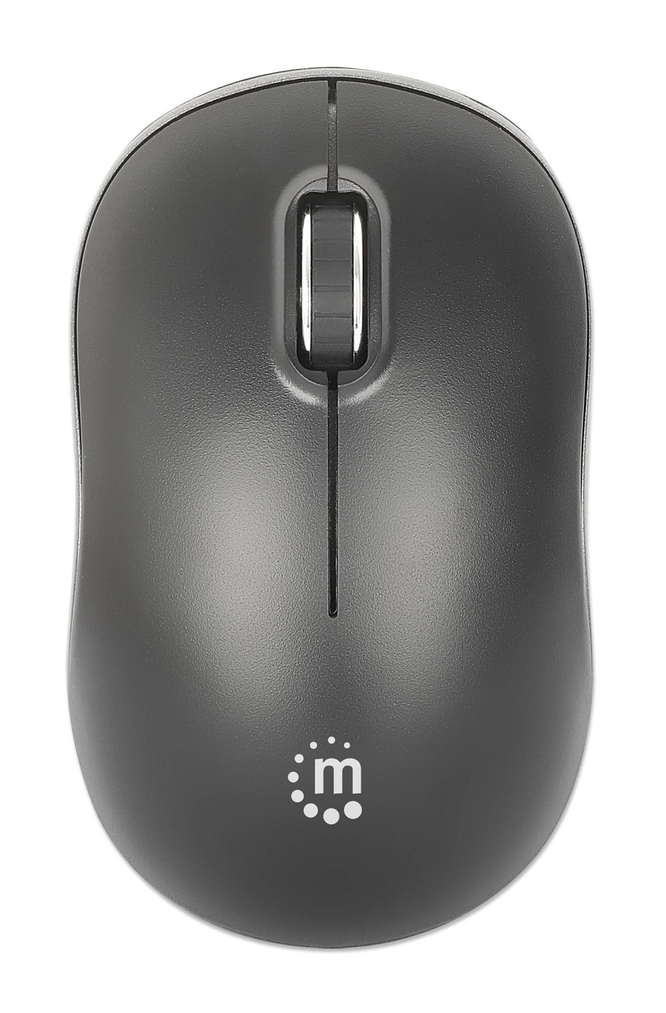 Mouse Inalambrico Manhattan Mw3075 1,200dpi/3 Botones/optico/color Negro/190374