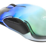 Mouse Inalambrico Manhattan 190381 12,800Dpi/7 Botones/Optico/USB-A/Luz LED Rgb Multicolor/Color Transparente