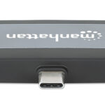 Docking Station USB-C Manhattan 190404 4 En 1/HDMI/USB-A/3.5Mm/USB-C Pd 100W/Adaptador Portatil/Color Gris