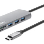 Hub USB-C Manhattan 190459/9 En 1/HDMI 4K/Pd 100W/Color Gris