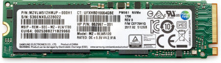 HP 512 GB TLC PCIe 3×4 NVMe M.2 SATA