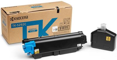 Toner Kyocera Tk-5292C, 13000 Páginas, Cian, Ecosys P7240Cdn