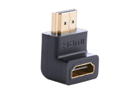 Adaptador HDMI De 90° Ugreen 20109 Macho A Hembra/Hacia Abajo/4K@60Hz/Proporciona Flexibilidad Sin Doblar Los Cables HDMI