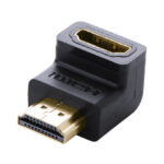 Adaptador HDMI De 90° Ugreen 20109 Macho A Hembra/Hacia Abajo/4K@60Hz/Proporciona Flexibilidad Sin Doblar Los Cables HDMI