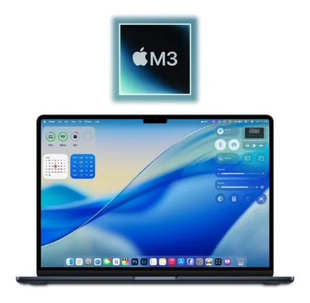 MACBOOK AIR APPLE 13″ 24 GB/512GB SSD/CHIP M3/CPU DE 8 NUCLEOS/GPU DE 10 NUCLEOS/COLOR AZUL MEDIANOCHE