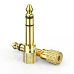 Adaptador (Convertidor) De Audio 3.5Mm Hembra A 6.5Mm Macho Ugreen 20503 Plug & Play/Superficie De Rosca Antideslizante/Calidad De Sonido Sin Perdidas