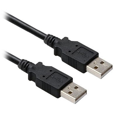 Cable USB V2.0 Tipo A – Tipo A Brobotix 206823 – 0, 9 M, Negro