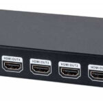 Video Splitter HDMI 4K Manhattan De 8 Puertos, Negro, HDMI, HDMI, HDMI, Hembra/Hembra