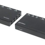 EXTENSOR HDMI SOBRE ETHERNET MANHATTAN 207638 HEMBRA/1080P UP TO 70 M//COLOR NEGRO