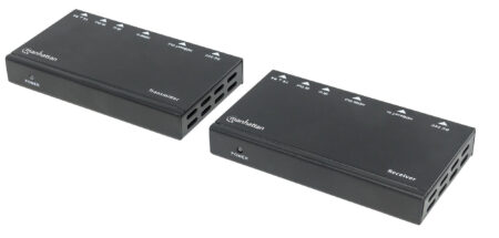 EXTENSOR HDMI SOBRE ETHERNET MANHATTAN 207638 HEMBRA/1080P UP TO 70 M//COLOR NEGRO
