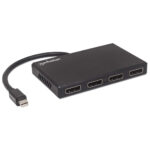 Video Splitter Displayport 1 Mini DP In: 4 DP Out UHD, Manhattan 207744