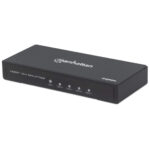 Video Splitter HDMI Manhattan 4K 60Hz De 4 Puertos/Alimentacion De Ca/Color Negro/207805