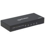 Video Splitter HDMI Manhattan 4K 60Hz De 4 Puertos/Alimentacion De Ca/Color Negro/207805