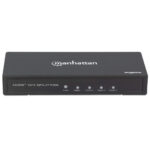 Video Splitter HDMI Manhattan 4K 60Hz De 4 Puertos/Alimentacion De Ca/Color Negro/207805