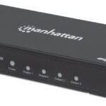VIDEO SPLITTER HDMI MANHATTAN 4K 60HZ DE 4 PUERTOS/ALIMENTACION DE CA/COLOR NEGRO/207805