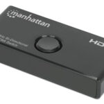 Switch HDMI Manhattan 207997 2 Puertos 8K/Bidireccional/Color Negro