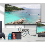 Switch HDMI Gigabit Manhattan 208222 Con 3 Puertos/4K/60Hz/Negro