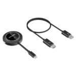 Kit De Presentacion Inalambrica Manhattan 208420 USB-C A HDMI/Color Negro