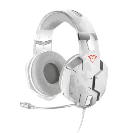 Diadema Audifono C/Microfono Gamer, Alambrico Trust 20864 Gxt 322C, 3.5Mm/2 Mts/20000Hz/Camuflaje/Color Blanco