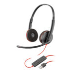 DIADEMA AUDIFONO C/MICROFONO PLANTRONICS BLACKWIRE C3220 USB-A, BINAURAL USB, 209745-101