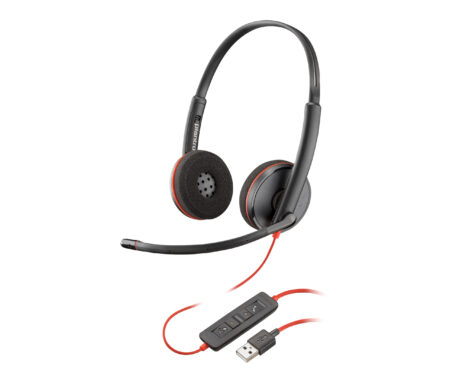 DIADEMA AUDIFONO C/MICROFONO PLANTRONICS BLACKWIRE C3220 USB-A, BINAURAL USB, 209745-101