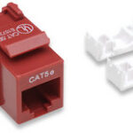 Jack RJ45 Cat5E Utp Keystone De Impacto Rojo