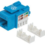 Jack RJ45 Cat5E Utp Keystone De Impacto Azul