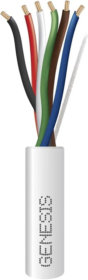 Bobina De Cable De Cobre Genesis 2106-1101/1000 6X22 Awg, Tipo Cmr-Cl3R, Para Interior, 305Mts
