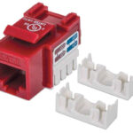 CONECTOR JACK RJ45 CAT-6 DE IMPACTO INTELLINET 210614 ROJO