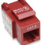 Jack RJ45 Cat6 Utp Keystone De Impacto Rojo