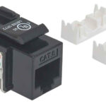 Jack RJ45 Cat6 Utp Keystone De Impacto Negro