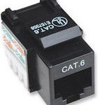 Jack RJ45 Cat6 Utp Keystone De Impacto Negro
