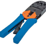 211048 Pinza Para Crimpear Plug Modular RJ45, Rj12 Y RJ11, Corta Y Quita El Forro De Cable Redondo Y Plano.
