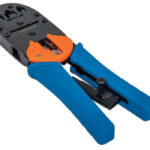 211048 Pinza Para Crimpear Plug Modular RJ45, Rj12 Y RJ11, Corta Y Quita El Forro De Cable Redondo Y Plano.