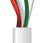 Bobina De Cable De Cobre De 152 Mts Genesis 2115-5501/500, 4X18 Awg, Riser, Para Interior, Color Blanco, Para Aplicaciones De Alarmas De Intrusion, Control De Acceso, Automatizacion, Interfonos Y Tv Porteros