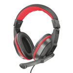 DIADEMA AUDIFONO C/MICROFONO GAMER, ALAMBRICO TRUST ZIVA, 3.5MM/1.8 MTS/2000HZ/COLOR NEGRO/ROJO, 21953