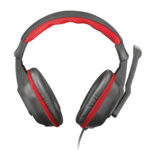 DIADEMA AUDIFONO C/MICROFONO GAMER, ALAMBRICO TRUST ZIVA, 3.5MM/1.8 MTS/2000HZ/COLOR NEGRO/ROJO, 21953