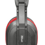 DIADEMA AUDIFONO C/MICROFONO GAMER, ALAMBRICO TRUST ZIVA, 3.5MM/1.8 MTS/2000HZ/COLOR NEGRO/ROJO, 21953
