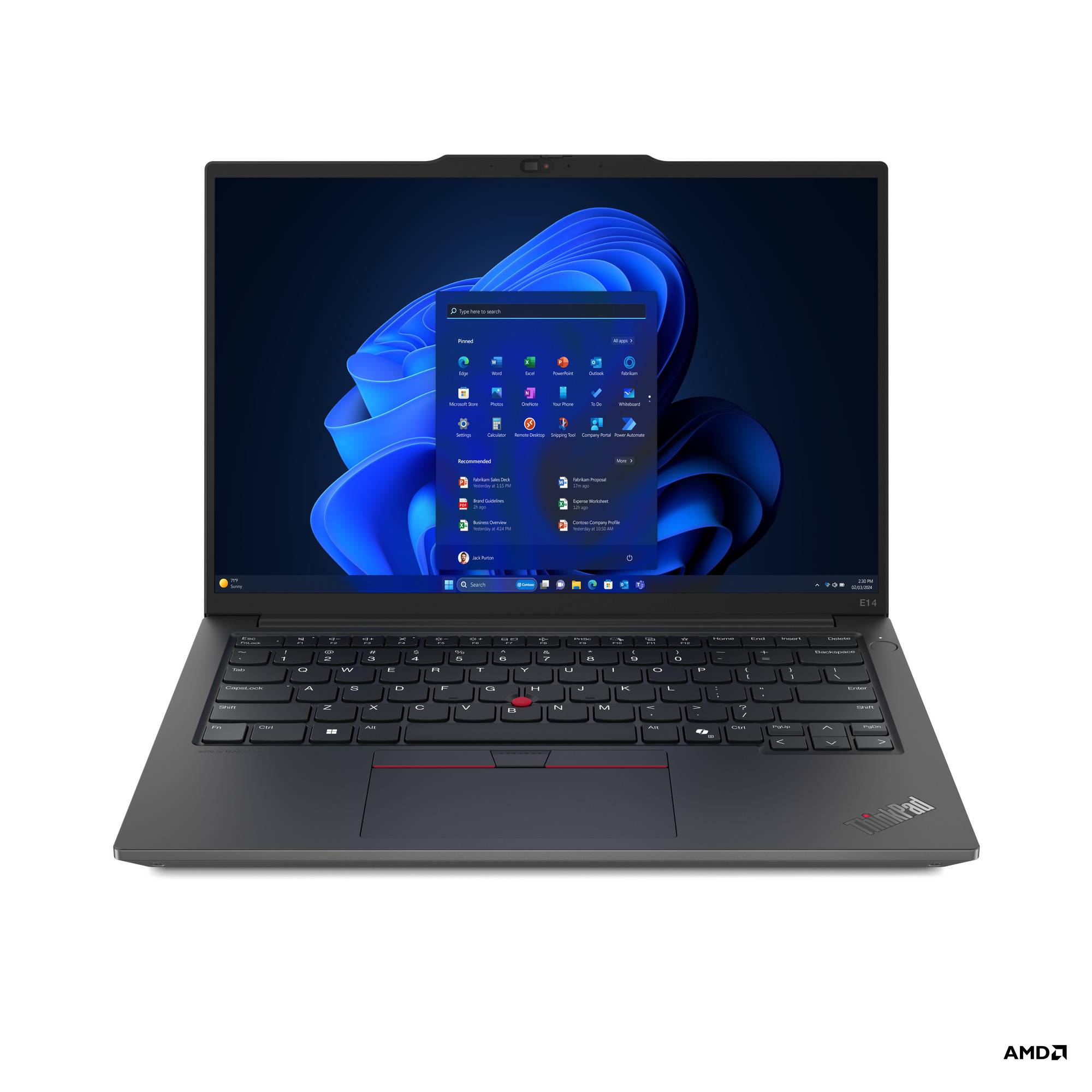 Thinkpad E14 G6 Ryzen 5 7535u (2.9ghz, 16mb) 1920x1200, 32gb, 512ssd, W11p, 3yr.