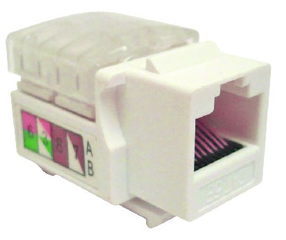 Jack Categoría 6 Keystone Color Blanco (230300) – Brobotix