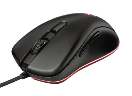 MOUSE ALAMBRICO GAMER TRUST GXT 930 JACX, 6400DPI/6 BOTONES, RGB, USB, COLOR NEGRO, 23575