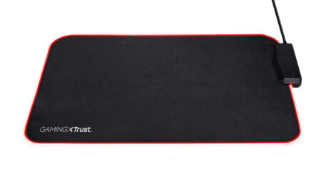 Mousepad Trust Gxt 765 Glide-Flex, 25X35Cm, Grosor 3Mm, Con Hub USB De 4 Puertos, Color Negro, 23646
