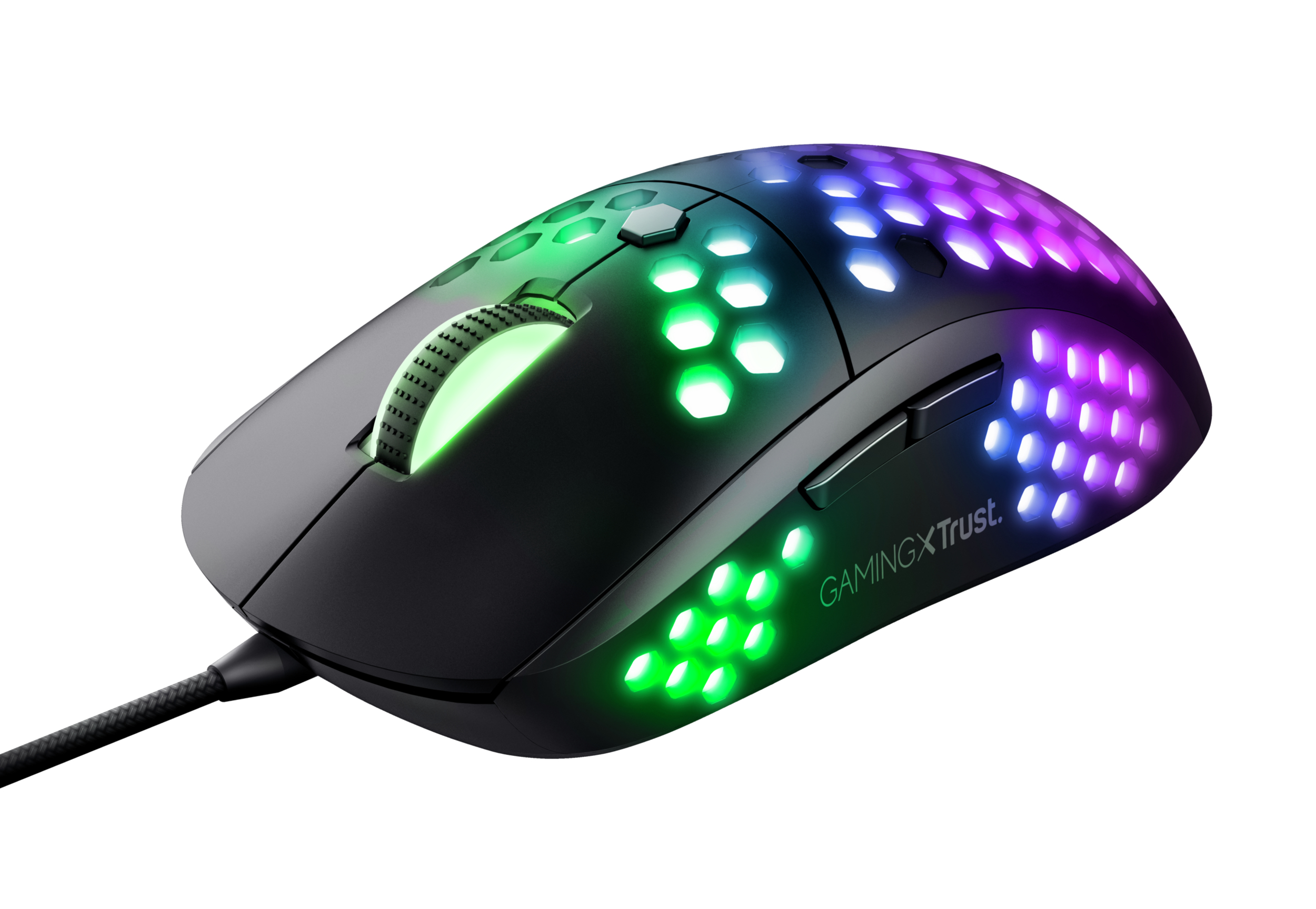 Mouse Alambrico Gamer Trust Gxt 960, 10.000dpi, 6 Botones, Rgb, Usb A, Color Negro, 23758