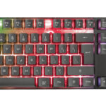 Teclado Alambrico Gamer Trust Gxt 835 Azor, LED Multicolor, Español, Color Negro, 23823