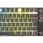 Teclado Alambrico Gamer Trust Gxt 835 Azor, LED Multicolor, Español, Color Negro, 23823